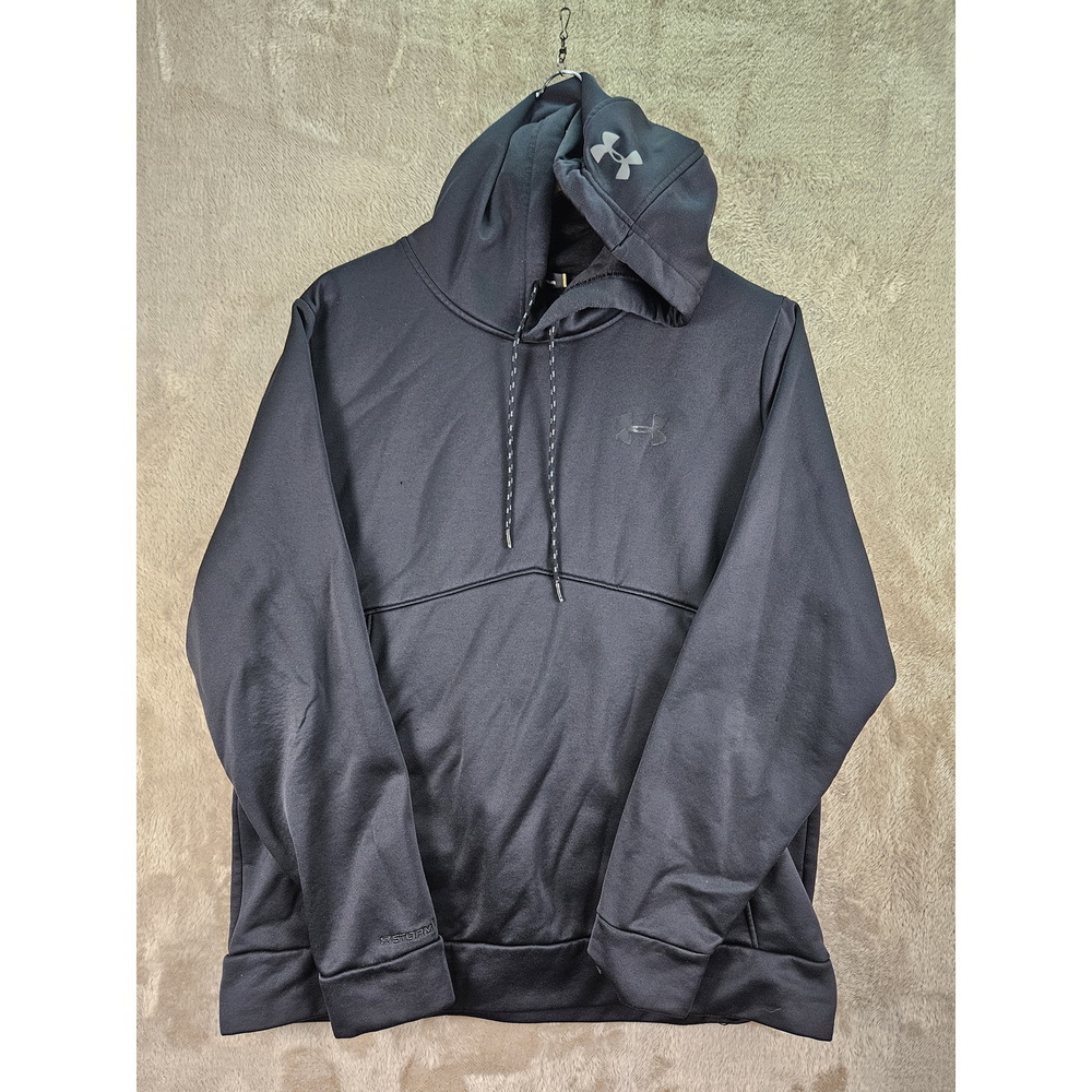 Under Armour Men Sweaters Size L Black Pullover Hoodie Long Sleeve